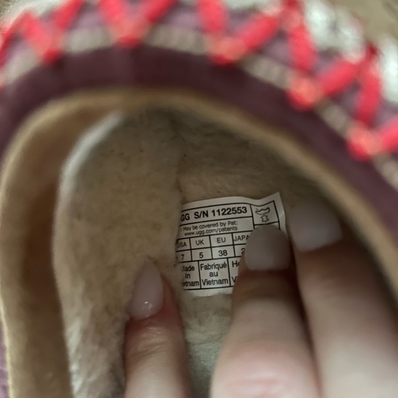 UGG Tazz Chestnut Slippers Size 7 - Picture 8 of 12